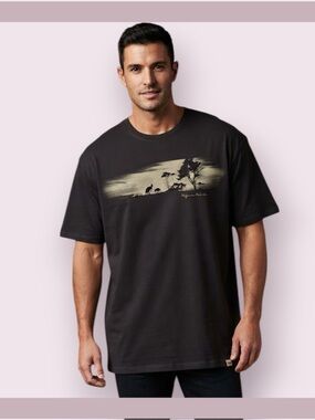 Pacific Creations Classic Fit Black “Outback Kangaroos” Tee